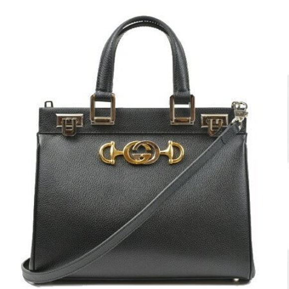 Gucci Zumi Top Handle Handbag Black - Picture 1 of 7